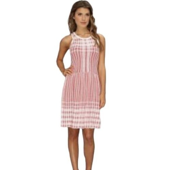 MARC NEW YORK ANDREW MARC Black & Blue Cotton Silk Textured Sleeveless Dress‎ S - Picture 2 of 11